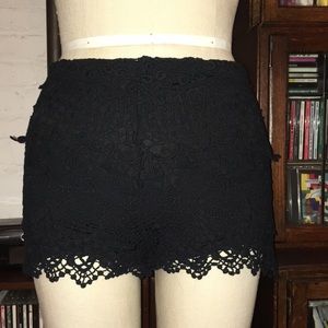 Kimchi Blue black lace shorts, size 2